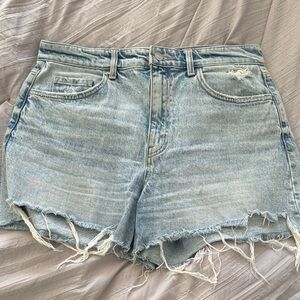 Vervet distressed Light Blue Denim Shorts